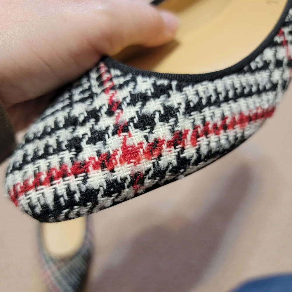 Talbots New Tweed Flats‎ Womens Size 6.5 Point Toe Business Casual Career